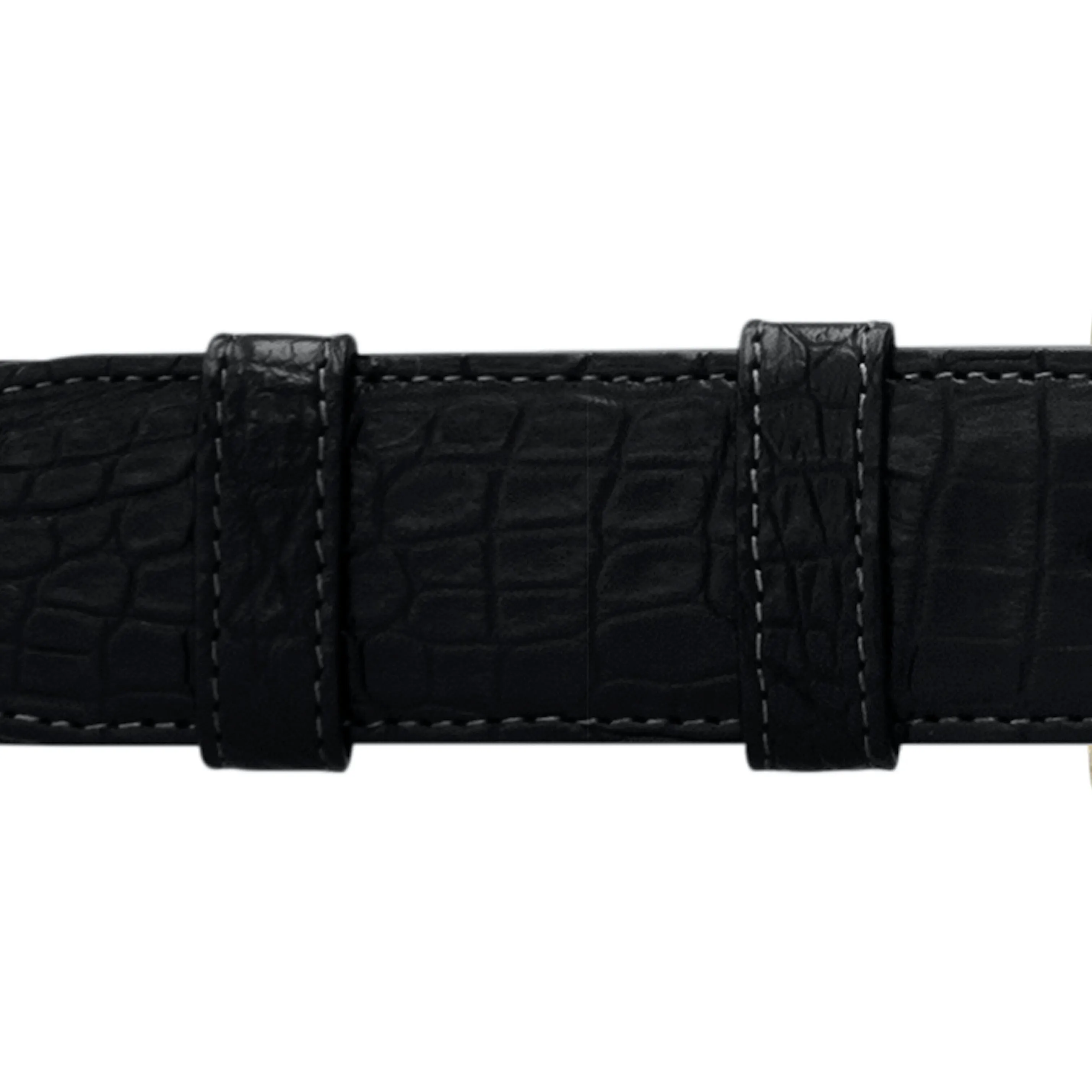 1 1/2" Raven Classic Belt with Austin Casual Buckle in Polished Nickel