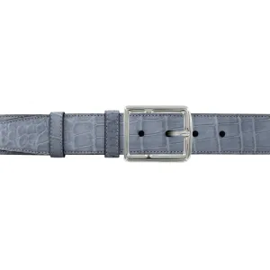 1 1/2" Slate Seasonal Belt with Crawford Casual Buckle in Polished Nickel