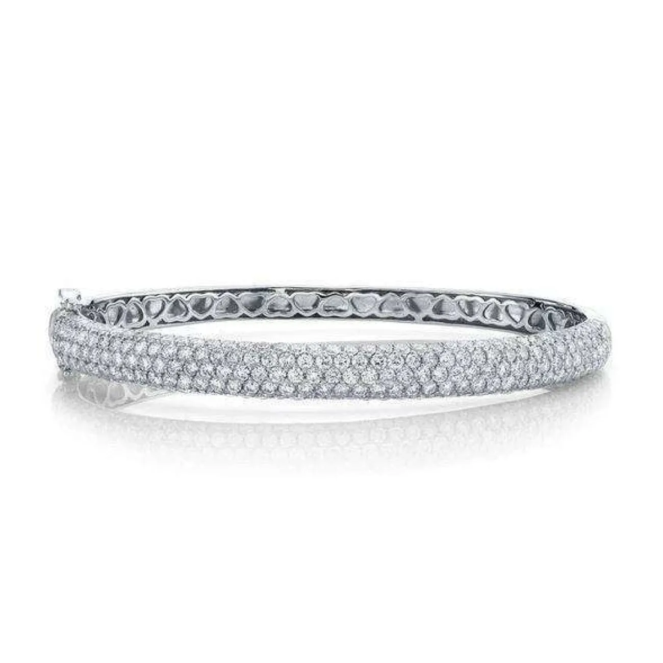 14k Gold Carrington II Pave Diamond Bangle Bracelet