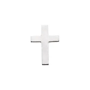 14k Yellow Gold 9x7mm Cross Lapel Pin