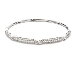 1.93ct 18k White Gold Diamond Bangle