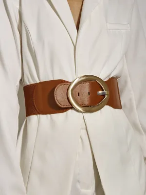1pc Oval Buckle Belt