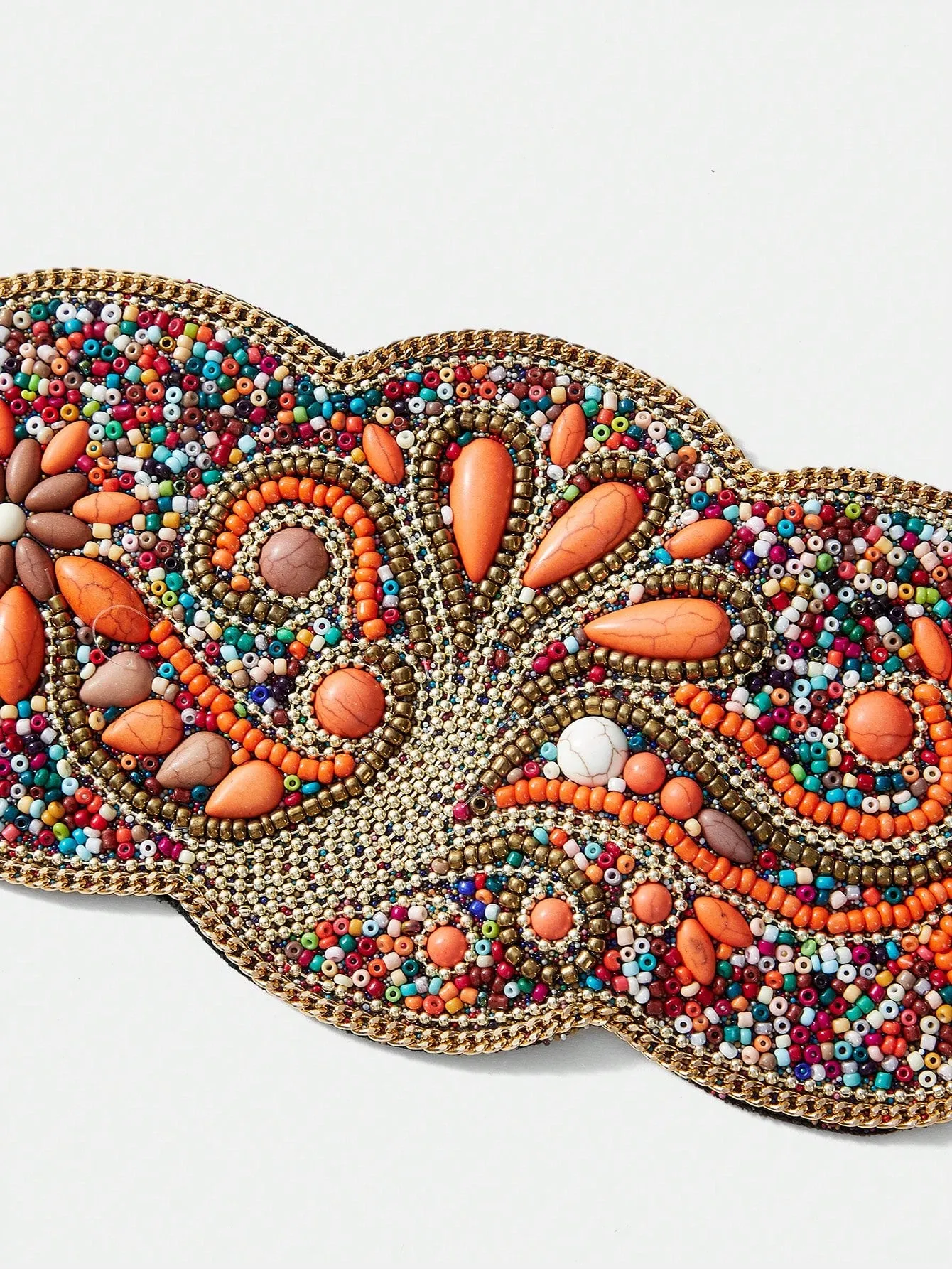 1pc Turquoise Flower Waist Belt