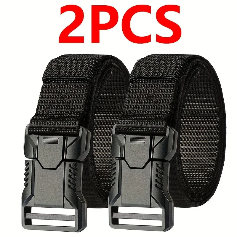 2pcs Mens Elastic Quick Release Training Belt Adjustable & Comfortable