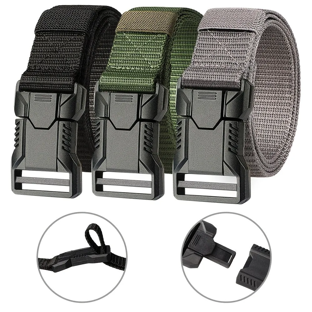 2pcs Mens Elastic Quick Release Training Belt Adjustable & Comfortable