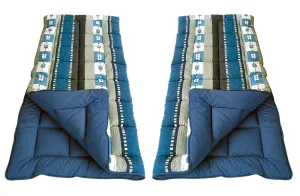 2X 4 Seasons Expression Super King Size Sleeping Bag 600G/Mゲ Caravan Camping