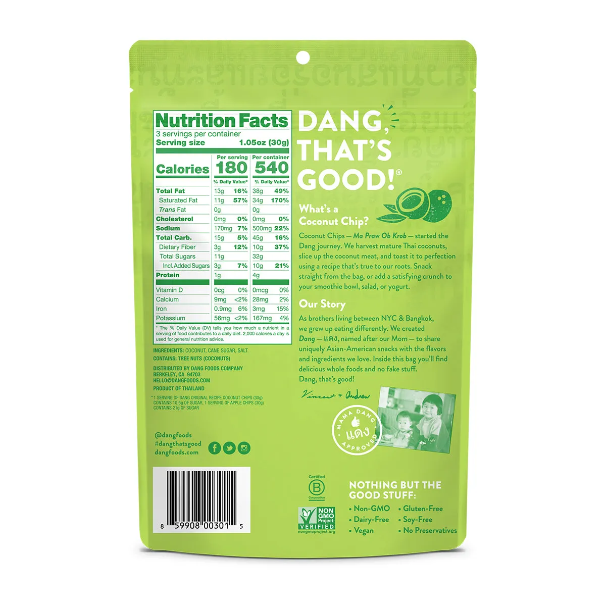 3-Flavor Coconut Chip Variety Pack 12 Count (3.17oz Bags)