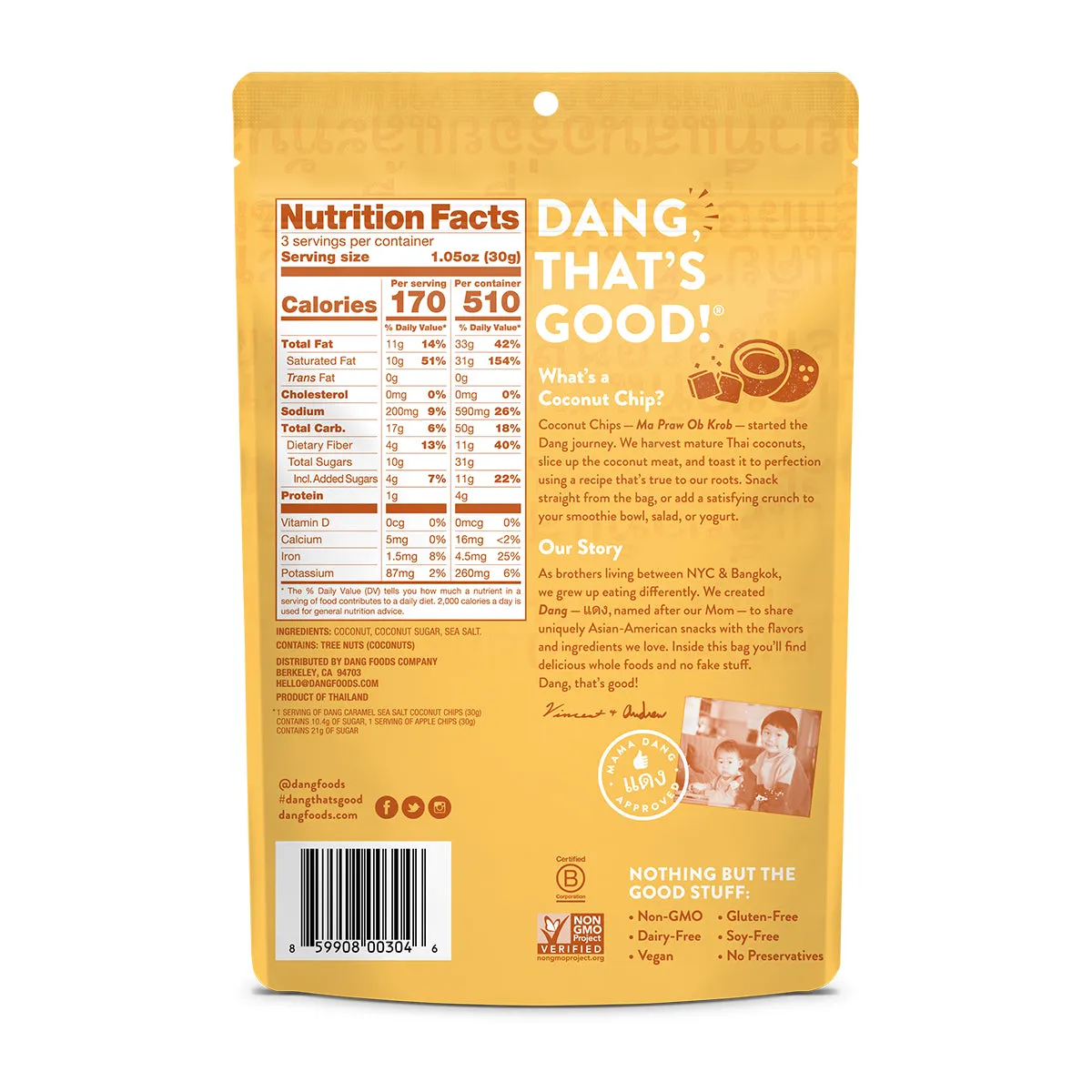3-Flavor Coconut Chip Variety Pack 12 Count (3.17oz Bags)