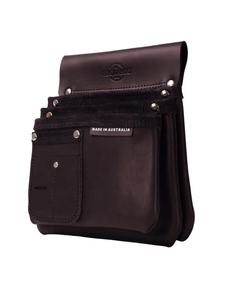 3 Large Pocket Nail Bag - Black