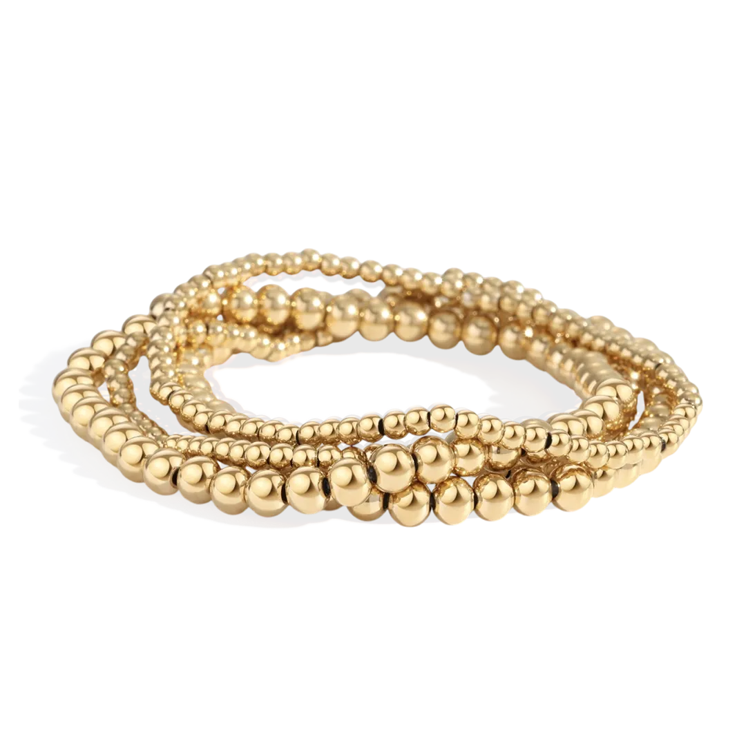 3mm & 5mm Beaded Bracelet Stacking Set