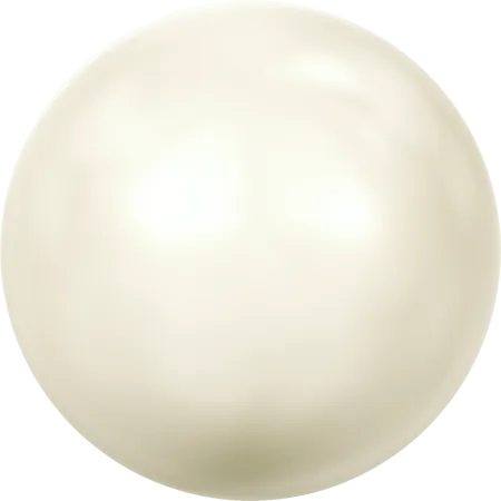 5817 Cabochon Pearls (Half-Drilled), Crystal Creamrose Pearl (001 621)