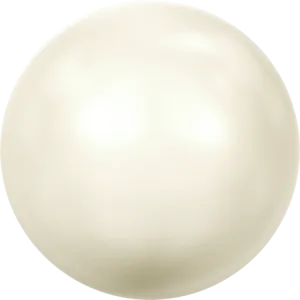 5817 Cabochon Pearls (Half-Drilled), Crystal Creamrose Pearl (001 621)