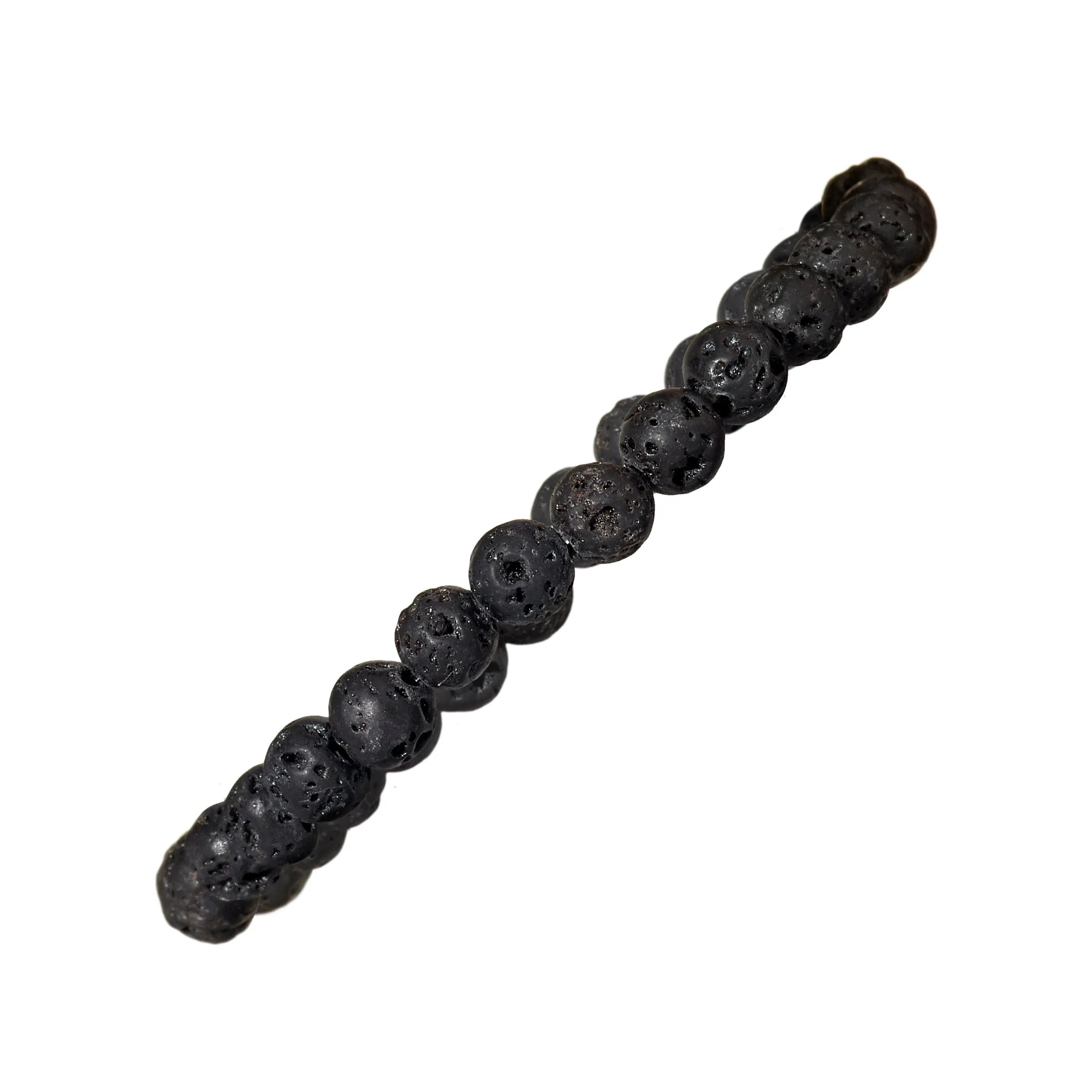 6mm Semiprecious Gemstone Bead Elastic Bracelet