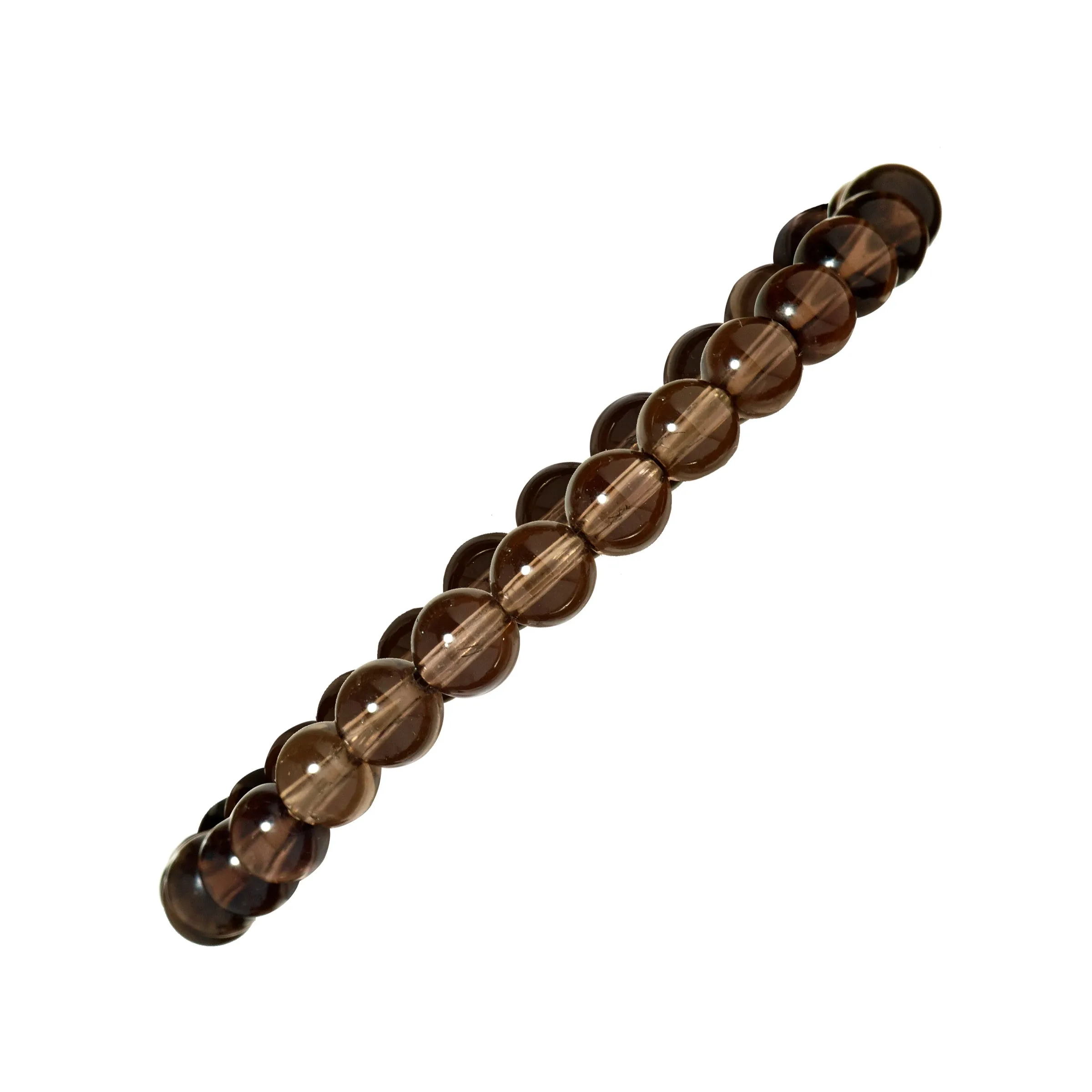 6mm Semiprecious Gemstone Bead Elastic Bracelet