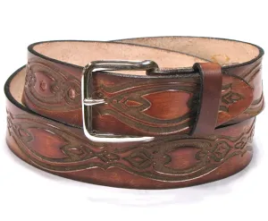 A232  1 1/2" Antique Finish Belt- Infinity Chain