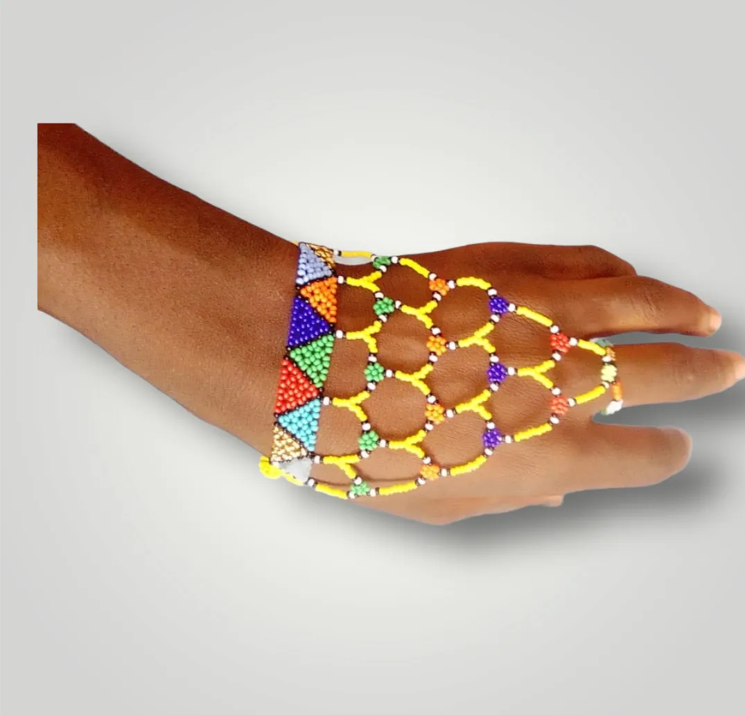 African Beaded Gloves