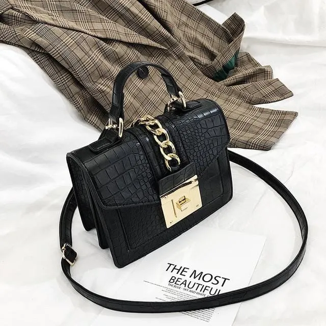 Alligator Print  Women Satchel
