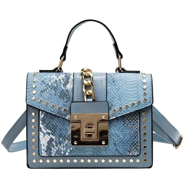 Alligator Print  Women Satchel