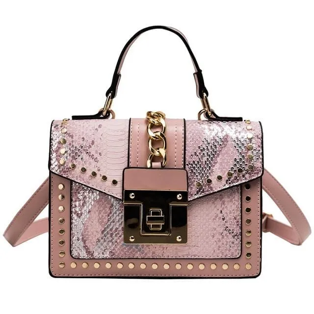 Alligator Print  Women Satchel