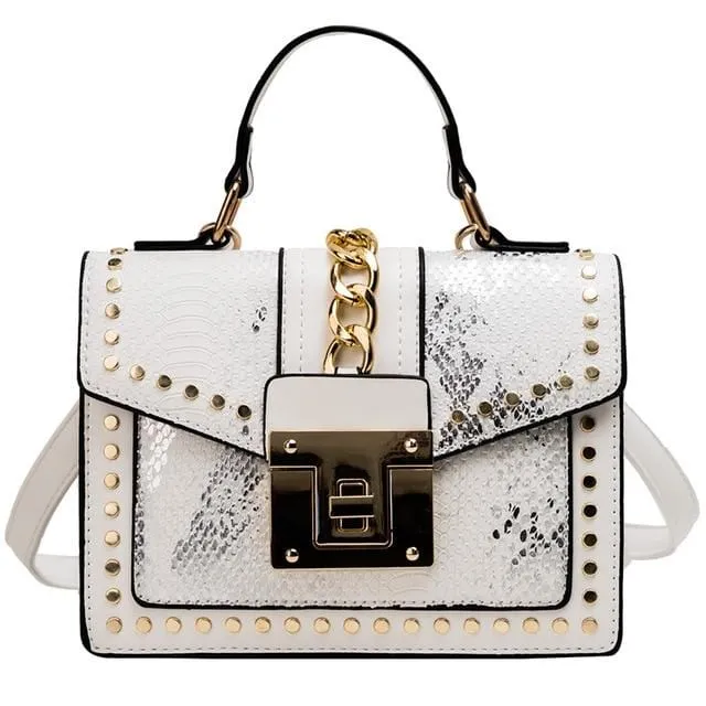 Alligator Print  Women Satchel