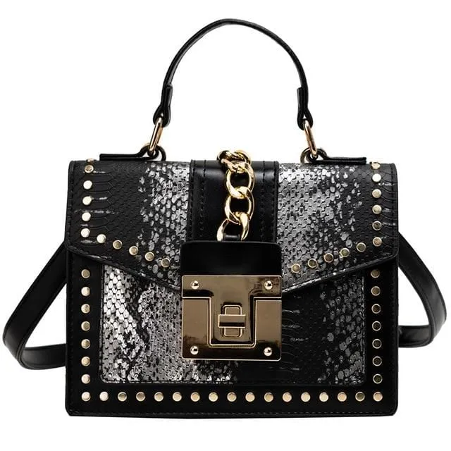 Alligator Print  Women Satchel