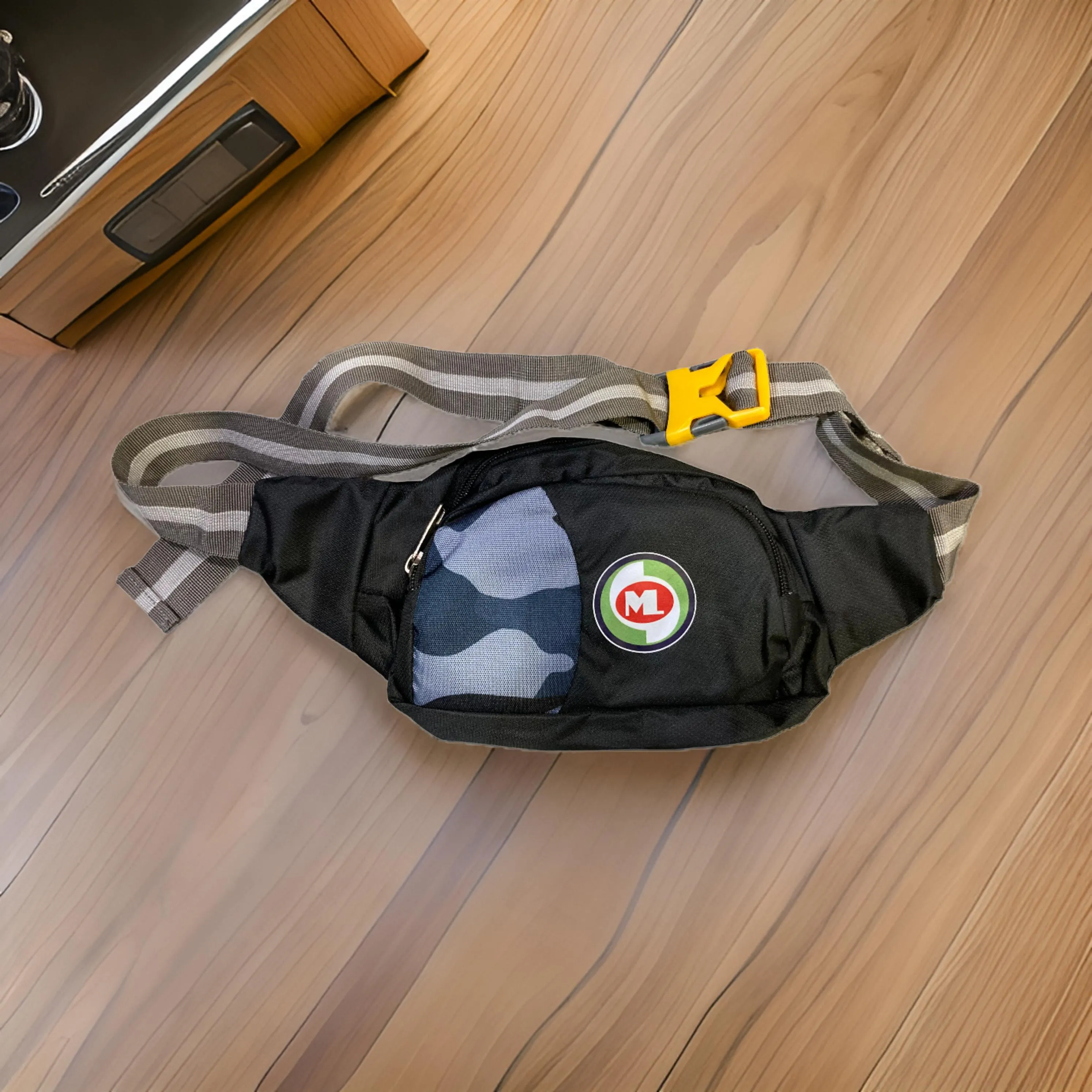 AM0582 straight zip waist bag Waist Bag for Men,Women/Fanny Pack for Hiking Travel Camping Running Sports  (Multicolor)