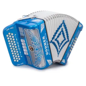 Anacleto Rey Aguila Acordeón MI 5 Registros Azul Metalico Compact