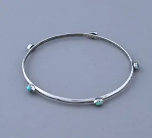 Bangle Bracelet with Turquoise