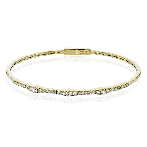 Bangle in 18k Gold with Diamonds