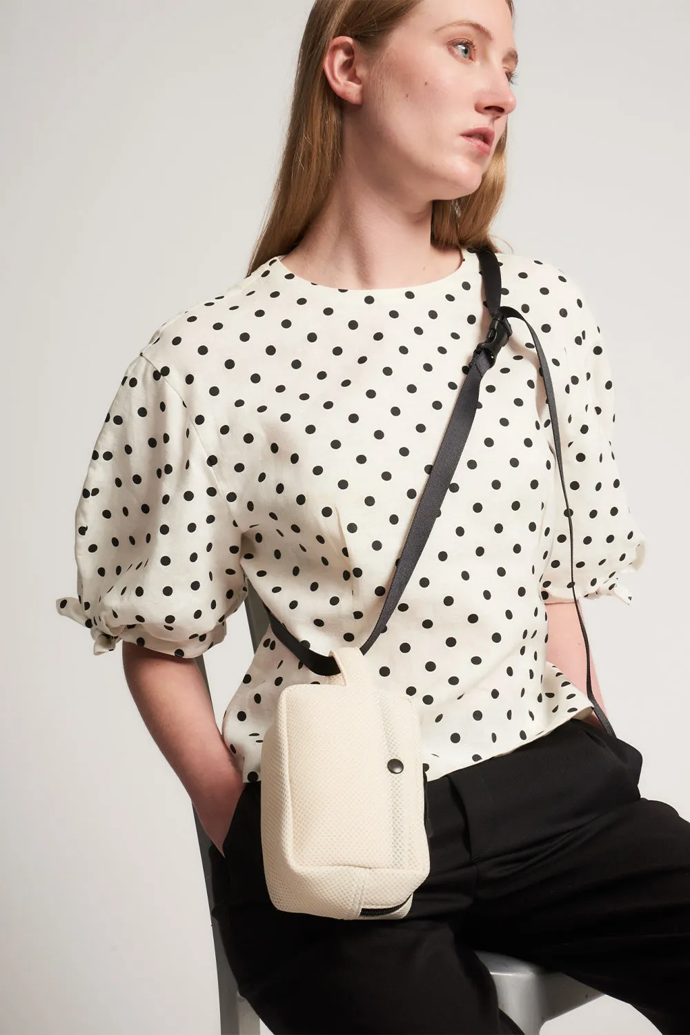 Belt Pouch Mini, Mesh Ivory