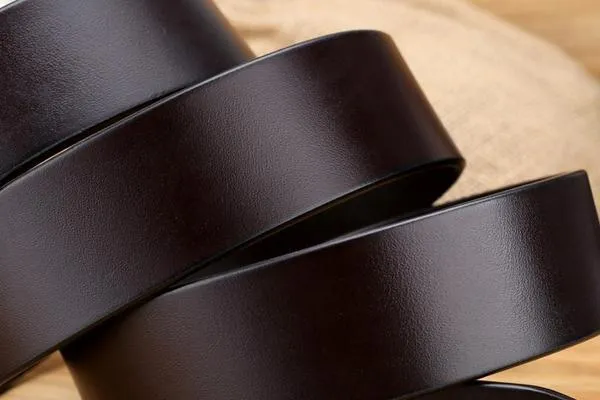 Big Solid Brass Horsebit Buckle Men Belt
