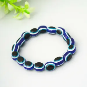 Blue Beaded Evil Eye Bracelets