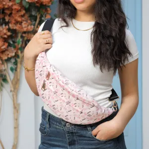 Blush Feather Sling Bag