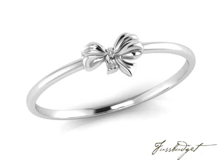 Bow Sterling Silver Baby Bracelet Bangle
