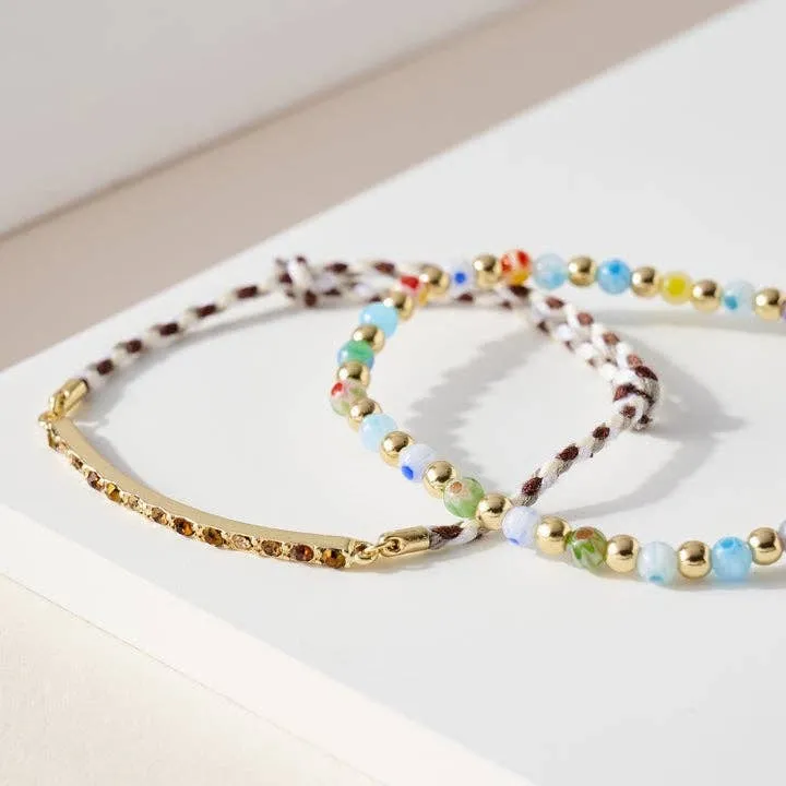 Braided and Beads Boho Bracelets