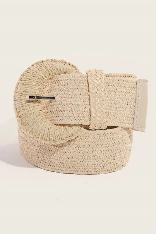 Braided Buckle Elastic Belt