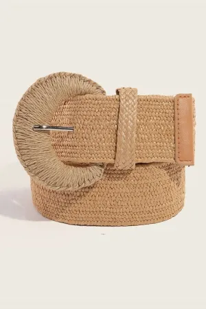Braided Buckle Elastic Belt