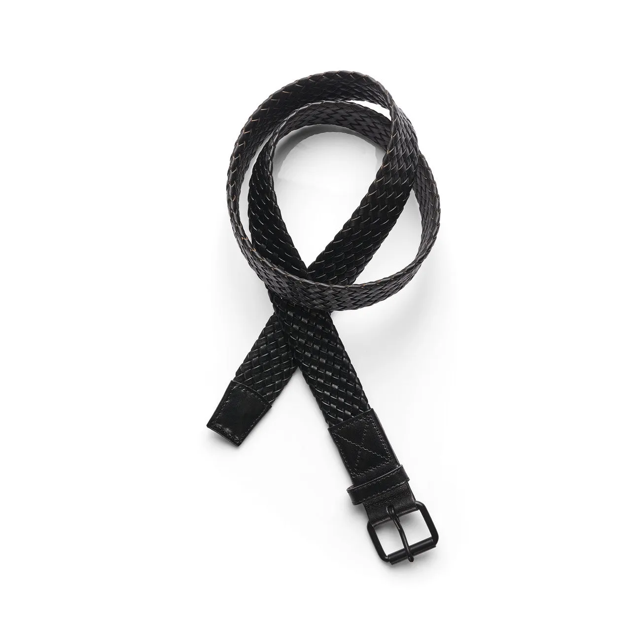 BRAIDED LEATHER BELT