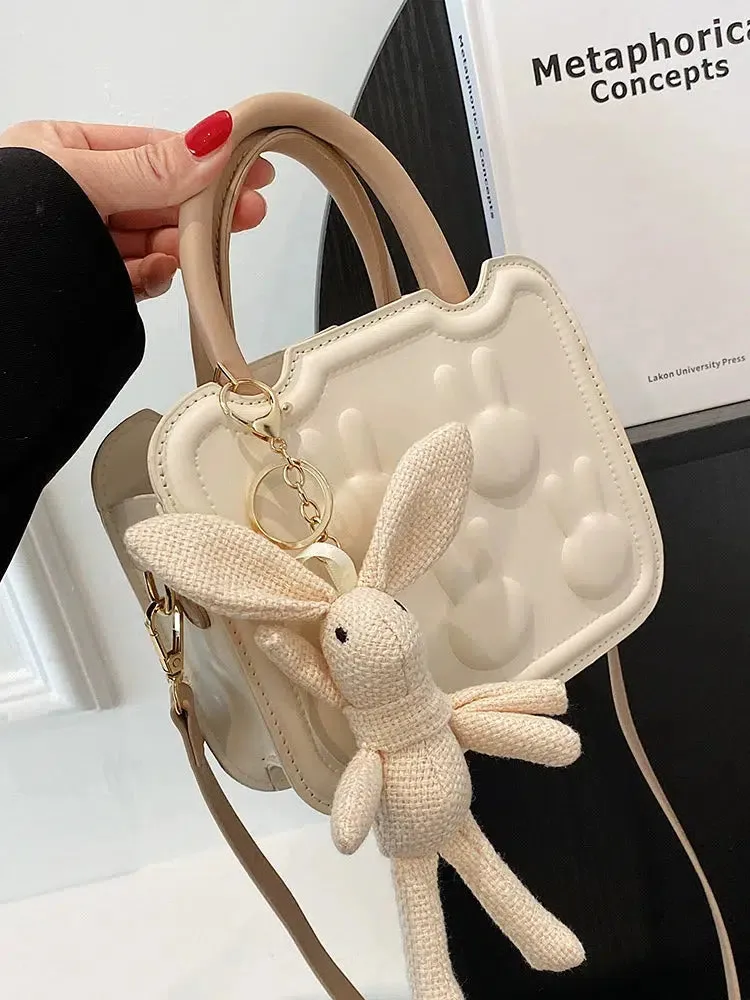 Bunny Embossed Small Square Bag