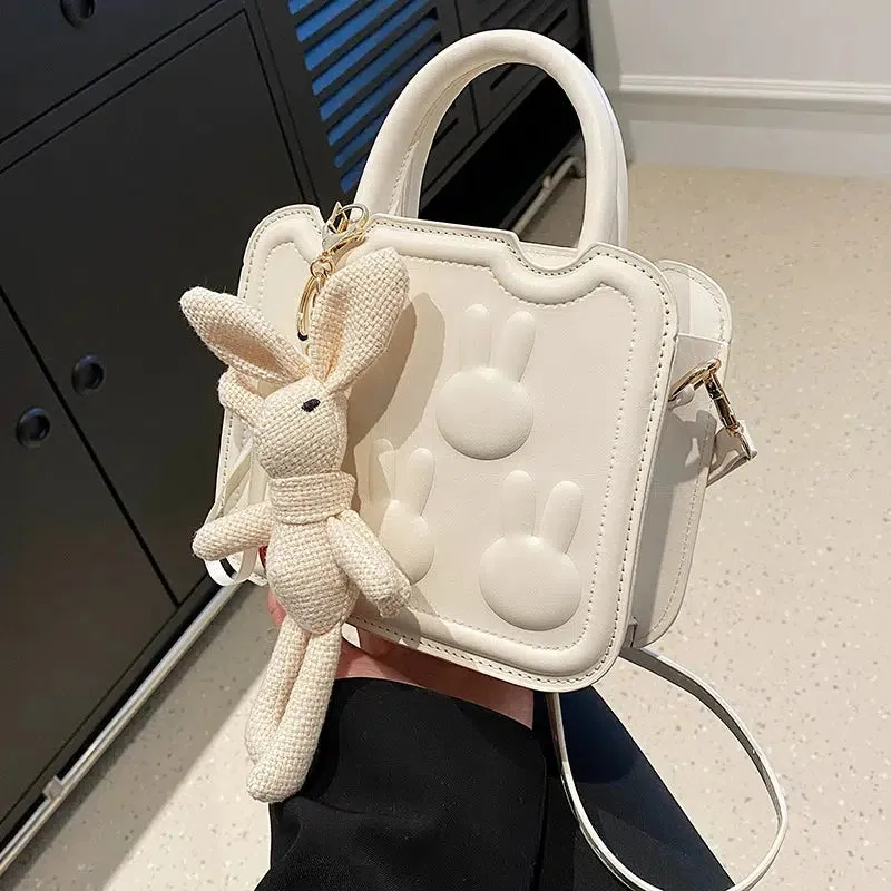 Bunny Embossed Small Square Bag