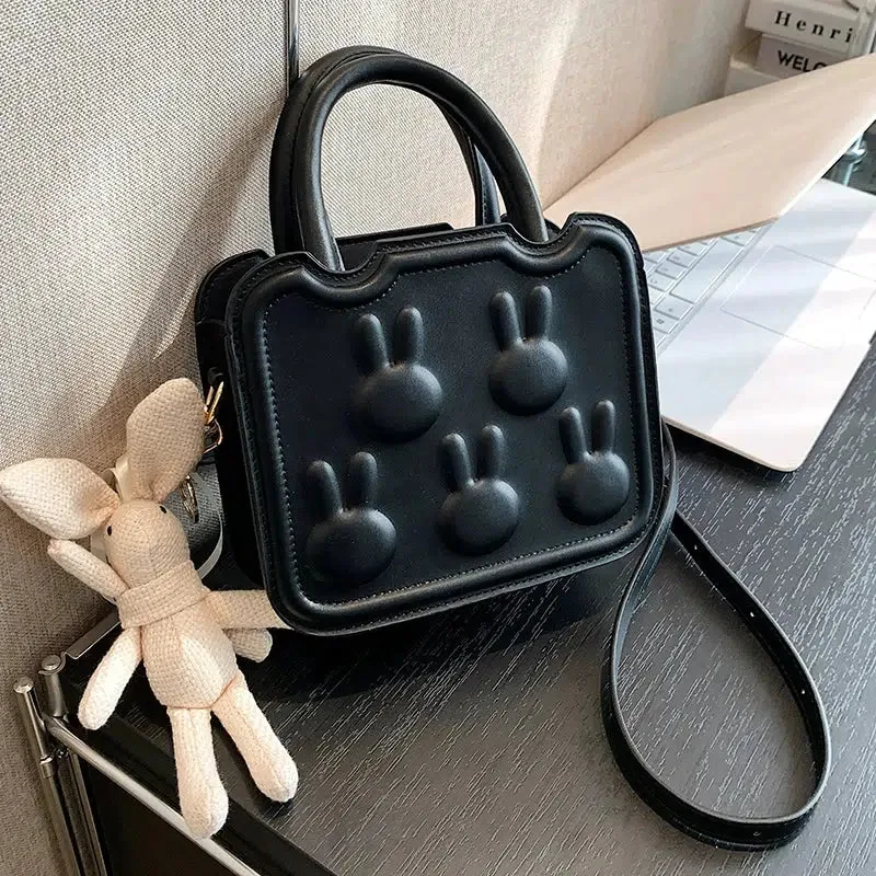 Bunny Embossed Small Square Bag