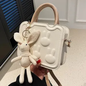 Bunny Embossed Small Square Bag