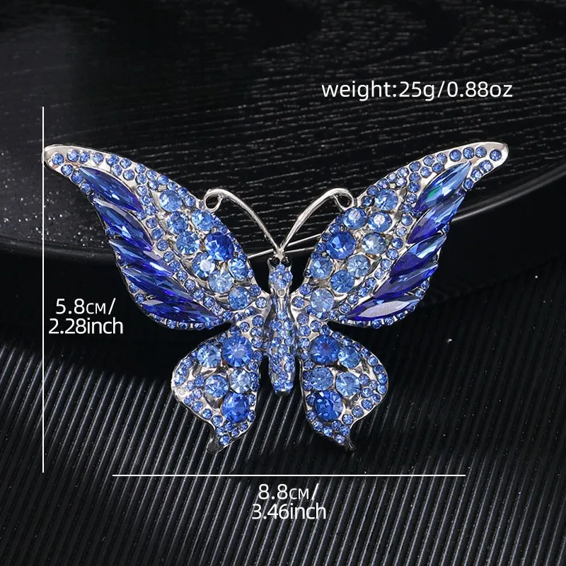 Butterfly Rhinestone Brooch Pin PA5180