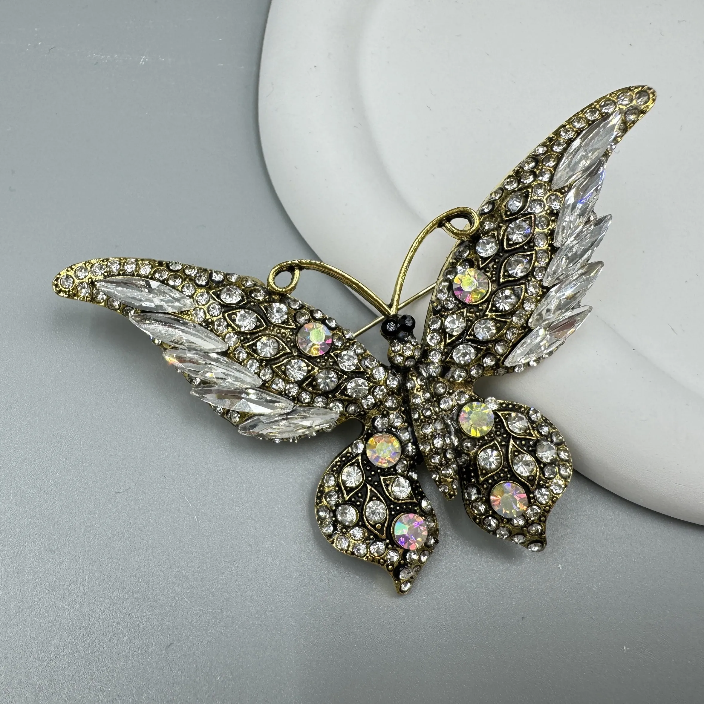 Butterfly Rhinestone Brooch Pin PA5180