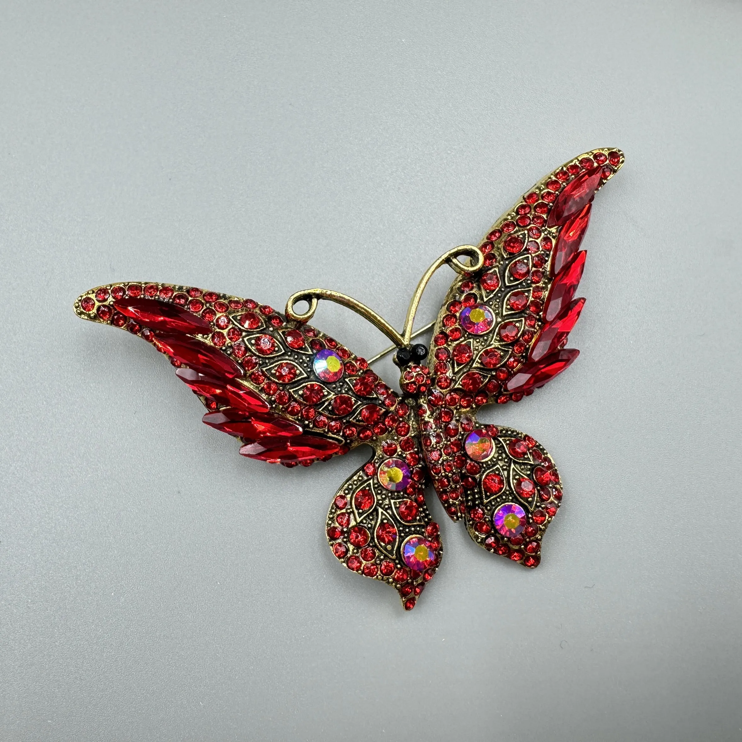 Butterfly Rhinestone Brooch Pin PA5180