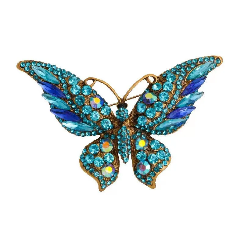 Butterfly Rhinestone Brooch Pin PA5180