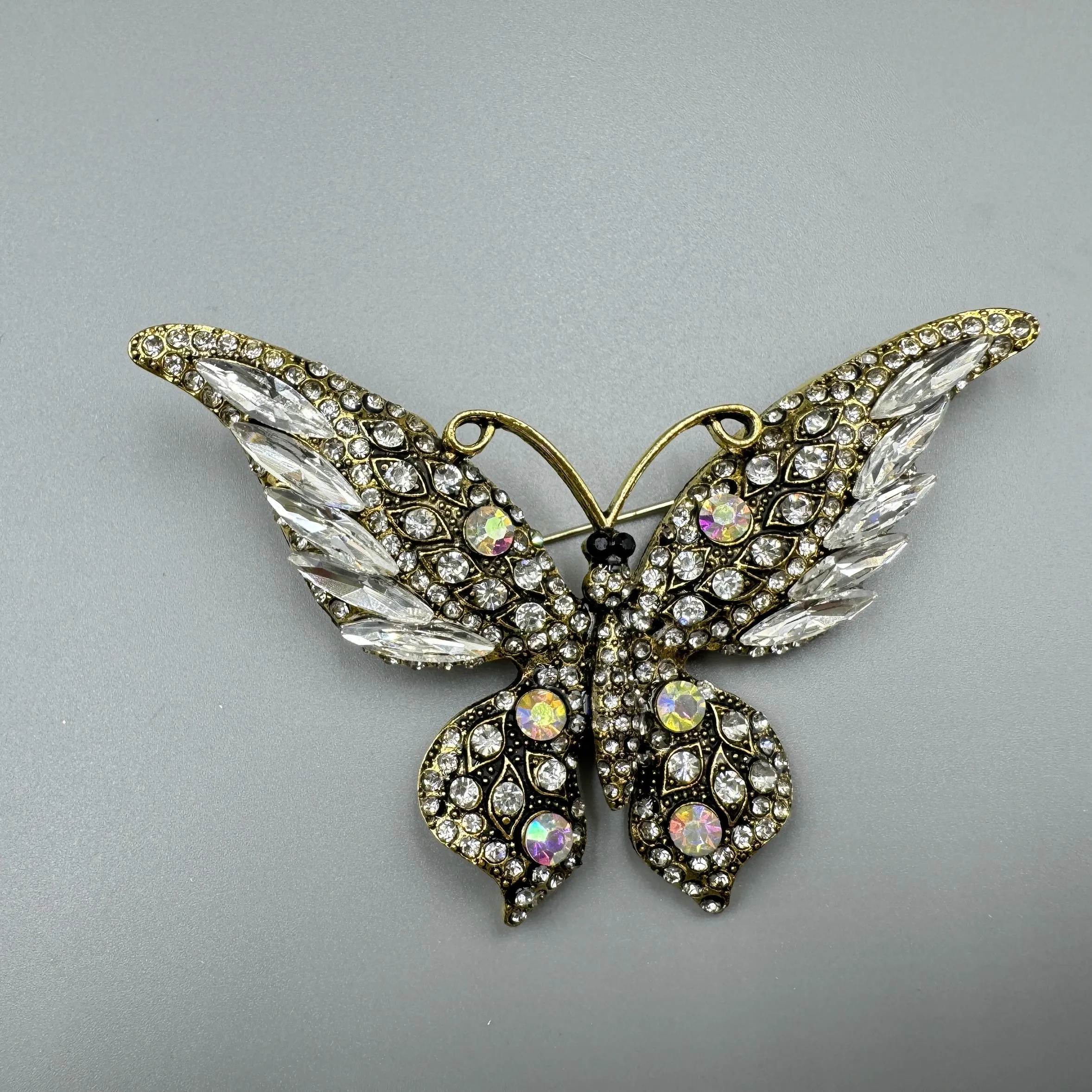 Butterfly Rhinestone Brooch Pin PA5180