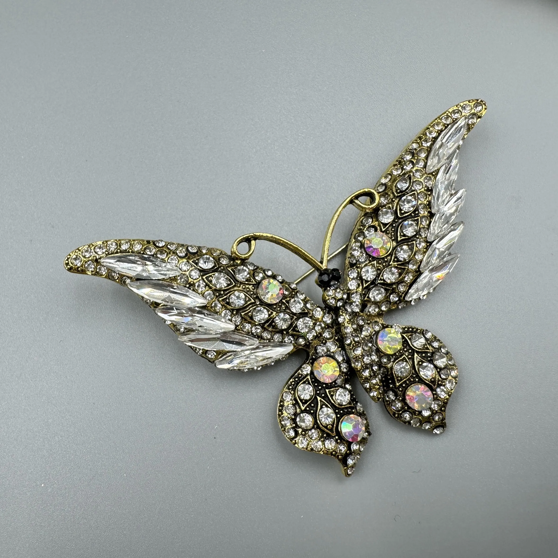Butterfly Rhinestone Brooch Pin PA5180