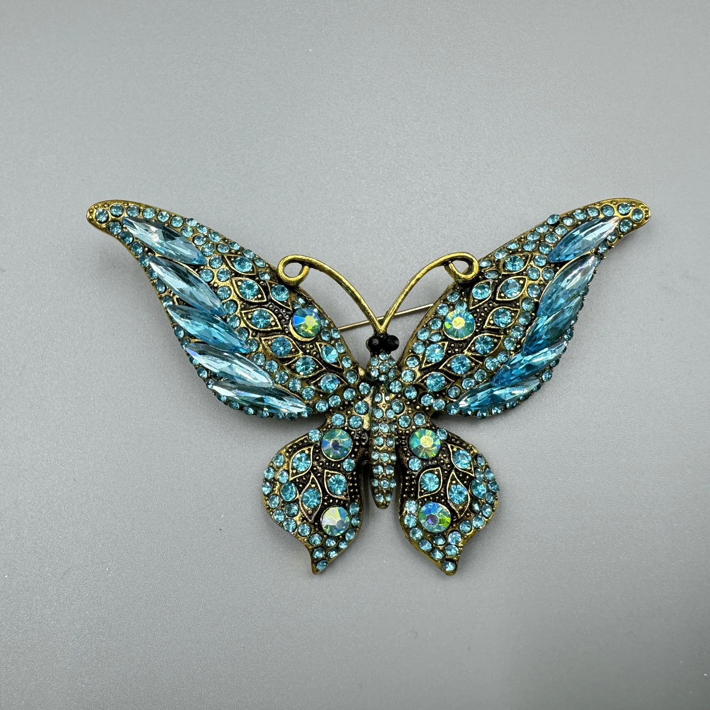 Butterfly Rhinestone Brooch Pin PA5180