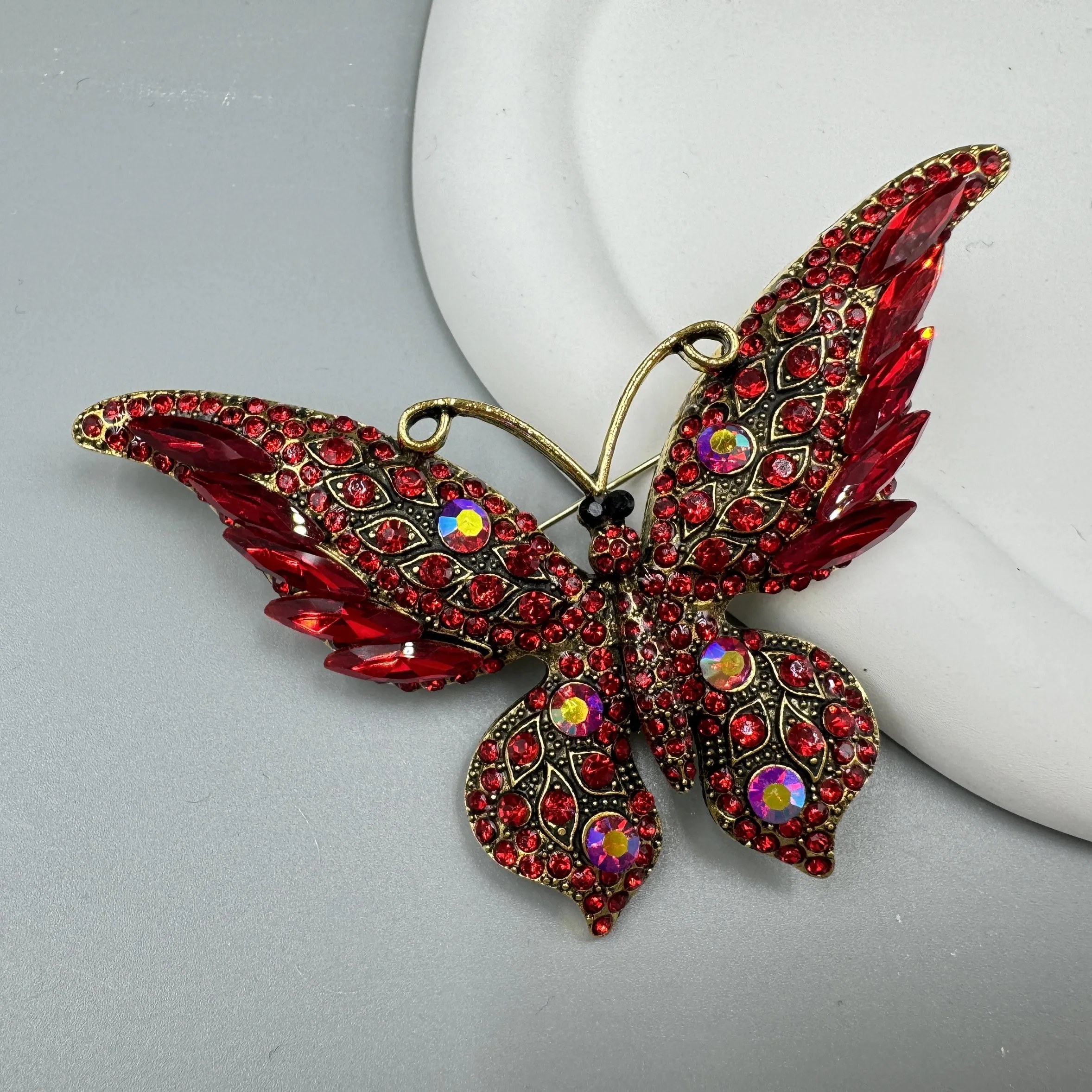 Butterfly Rhinestone Brooch Pin PA5180